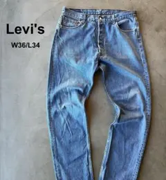 Levi's 리바이스 501 데님 팬츠 라이트 블루 유로리 바이스