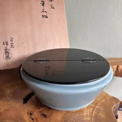 青磁水指 平安 手塚祥堂 共箱 茶道具のサムネイル