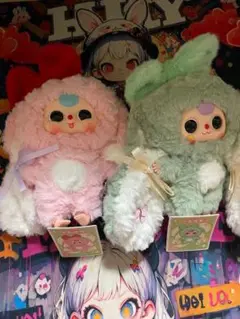 Baby three 　おかえりうさぎシリーズ　ぬいぐるみ　2体セット
