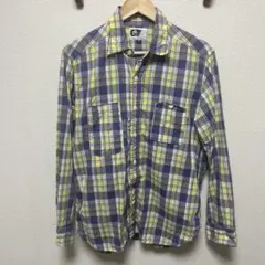 garments engineered チェック柄長袖シャツ S
