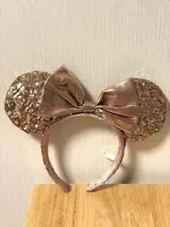 ディズニー　ミニー　カチューシャ スパンコール　ピンク