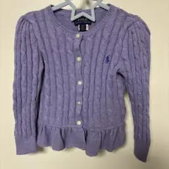 Polo Ralph Lauren 紫色 カーディガン 4T