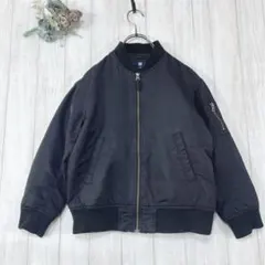 ユニクロ/ UNIQLO (140) ブラック ボンバージャケット シンプル