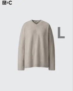 UNIQLO C カシミヤリラックスVネックセーター カラー: 31 BEIGE