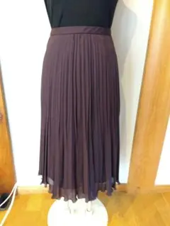 レリアン　パープル プリーツスカート