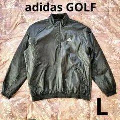 アディダス ゴルフ ハーフジップ 中綿 ジャケット アウター 厚手 黒 L 美品
