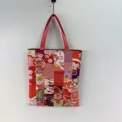 着物リメイクバッグ*【M】サブバッグ*パッチワーク*ハンドメイド*のサムネイル