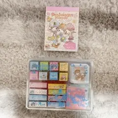 平成レトロ 女の子 ステッカー付きメモ帳 スタンプセット クーリア