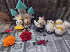 ♡専用♡【ラスト1点】No.220 あみぐるみ うさと野獣の恋物語