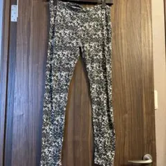 モノクロ抽象パターンスパッツ Lサイズ