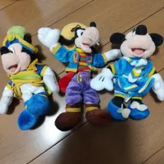 ディズニーシーの ミッキー・グーフィー・ドナルド ぬいぐるみ3体セット