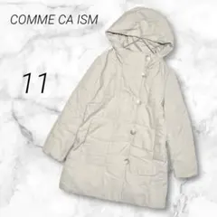 コムサイズム キルティングコート 中綿 フード付き 大人カジュアル L
