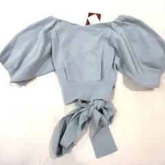 新品タグ付き DEICY デイシー me couture リボンニット ブルー