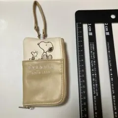 スヌーピー　パスポーチ　パスケース　カード　財布　収納　キーリール