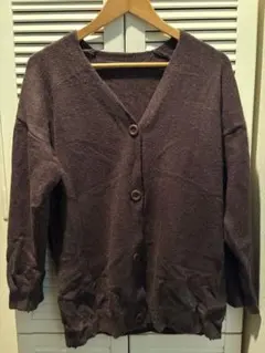 nugu ダークブラウン　カーディガン