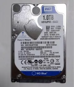 内蔵ＨＤＤ　２．５インチ　１ＴＧＢ⑩