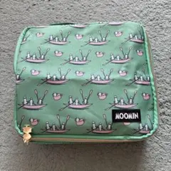 MOOMIN ムーミン ポーチ グリーン 総柄のサムネイル