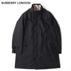 バーバリーロンドン ライナー付き スタンドカラー コート ブラック