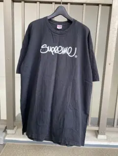 Supreme ハンドペイントロゴ Tシャツ ブラック XLのサムネイル