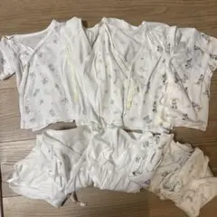 短肌着 コンビ肌着セット　新生児　50-60cm
