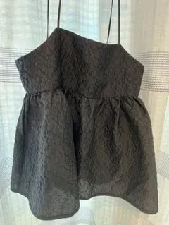 LOWRYSFARM チュニック　黒　キャミソール