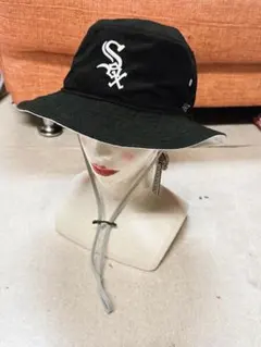 【美品】レア★ 47ニューエラ バケットハットM/Lサイズ紐付 sox