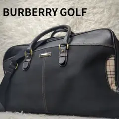 美品✨バーバリー ボストンバッグ レザー ナイロン 黒 2way ノバチェックのサムネイル