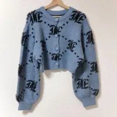 jouetie ジュエティ パターン2WAYフェザーニットカーディガン