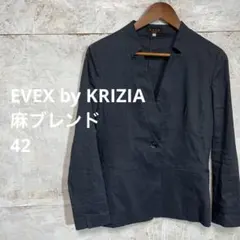 【 7202番】EVEX by KRIZIA テーラードジャケット 麻ブレンドのサムネイル