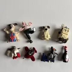 ウォレスとグルミット チャームフィギュア 8個セット