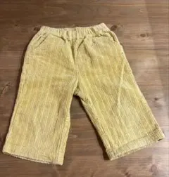 モイモルン　イエロー コーデュロイ パンツ