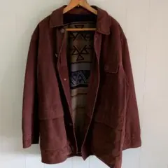 DAF suede blanket jacket brown vintage