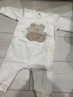 H&M クマ刺繍ロンパース 62-68cm