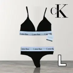 【新品未使用✨️】カルバンクライン ブラ＆ショーツ Tバック 上下セット Lサイズ