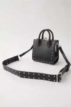 Moussy スタッズ付きショルダーバッグ ブラックのサムネイル