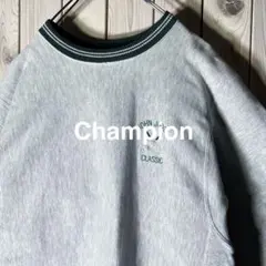 【USA製 XXL 90s】チャンピオン ラインリブ リバースウィーブスウェット