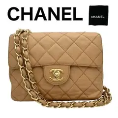 美品 CHANEL シャネル マトラッセ チェーン ショルダー ベージュのサムネイル