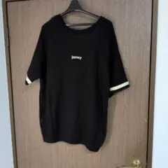 (値引き)クラシカルエルフ レディース 半袖ニットTシャツ 黒 M フロントロゴ