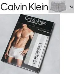 箱付き 未使用新品 カルバンクライン ボクサーパンツ M グレー 綿ストレッチのサムネイル