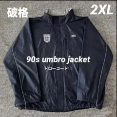 90's UMBRO アンブロ イングランド代表 ナイロンジャケット ドロコ●