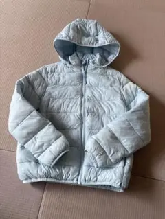 ライトブルー中綿コート 140cm