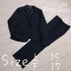 ☆n♡line Precious☆【美品】ブラック　パンツスーツ 大きいサイズ♡