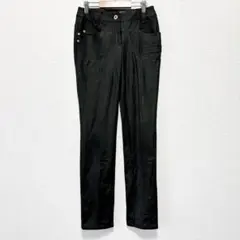 Lourdes【S】美シルエットパンツ ストレッチ ブラック 細見え ブラック系のサムネイル