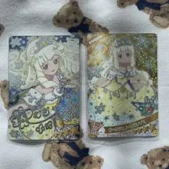 ひみつのアイプリ　つむぎ　オーロラスノーグランプリ　サイン　パラレル