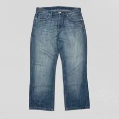 UNIQLO ユニクロ♡UJストレートデニムパンツ　メンズ　コットンリネン　30