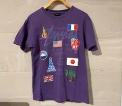 【送料無料】STUSSY ワールドツアー Tee パープル