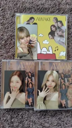 NiziU AWAKE 通常盤 期間生産限定盤 トレカ有り 3枚セット