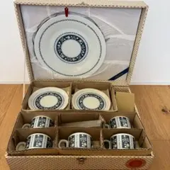 【新品】Noritake 花柄ティーセット 5客 大皿＋スプーン付 ティーカップ