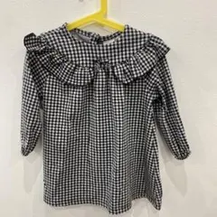 ZARA ギンガムチェック フリルチュニック 2-3歳用
