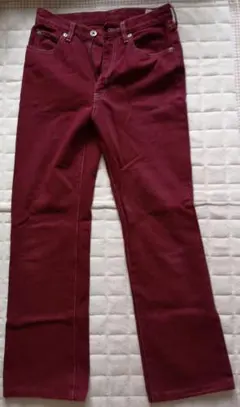 ユニクロジーンズ（赤)、コーデュロイパンツ2着※サイズS